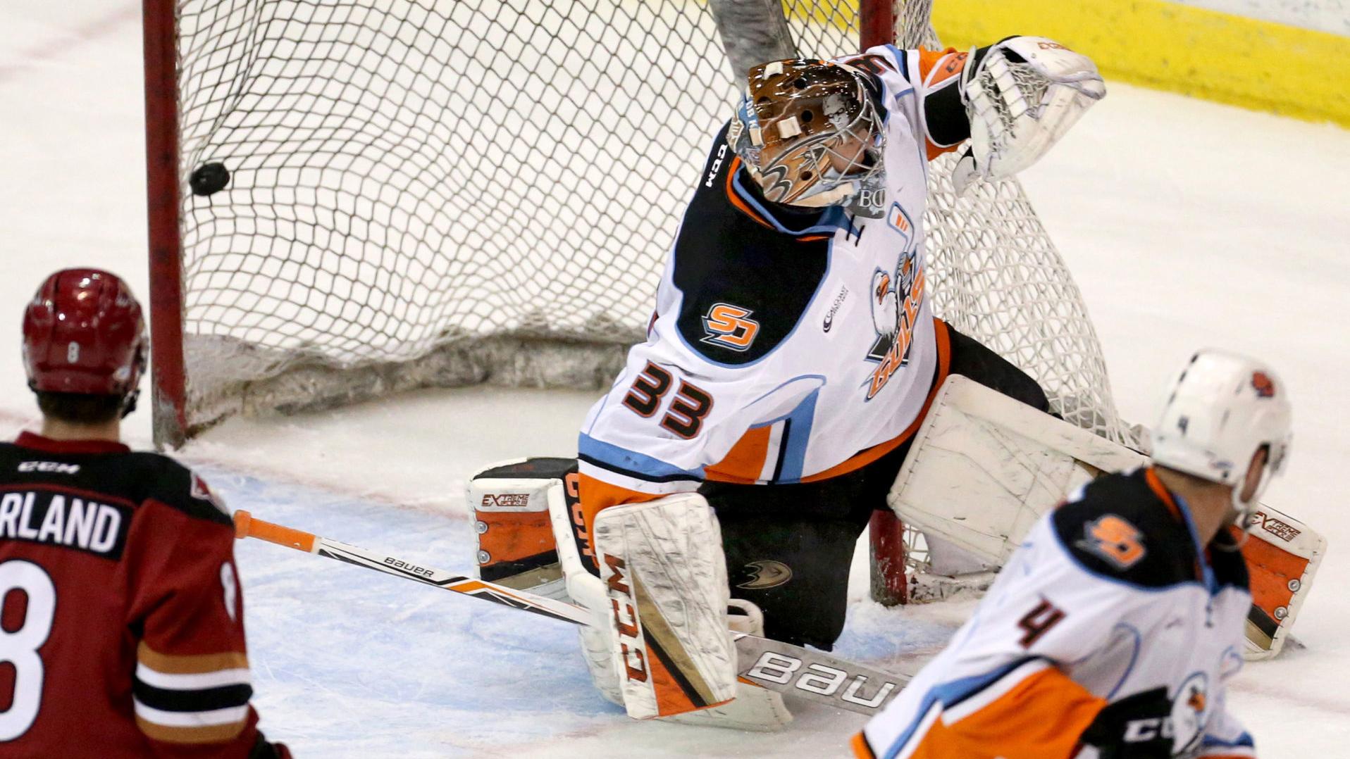 Roadrunners sneak past Gulls, clinch AHL Western Conference title
